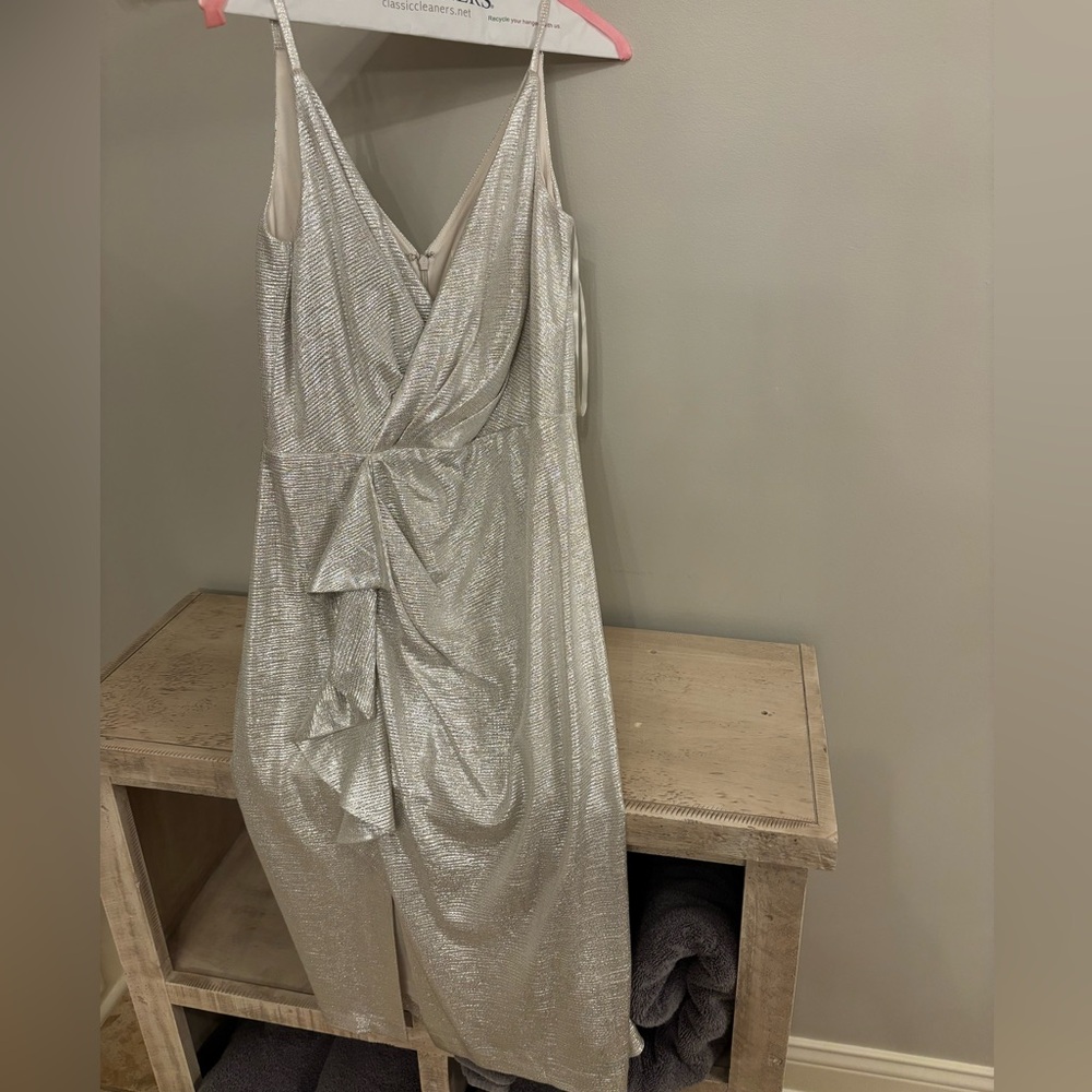 Silver cocktail dress